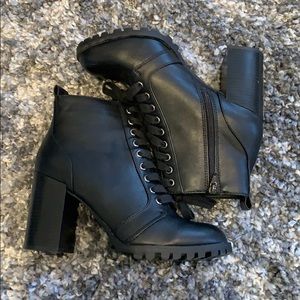 Mossimo Supply Co. Black Lace Up Booties